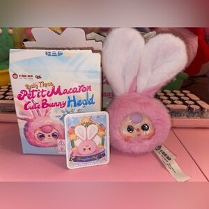 Baby Three Petit Macaron Cute Bunny Head - Honeydew Puff